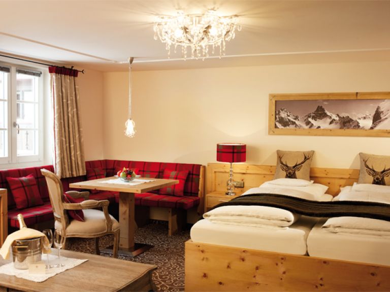 One of the modernised rooms at the Romantik Hotel Die Krone von Lech. The Must-Read Guide to Lech.
