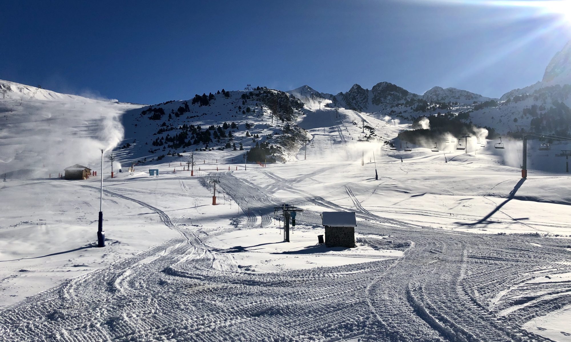 Sector Grau Roig. Grandvalira kick-starts the season this Saturday 1st of December with the partial opening of the Pas de la Casa and Grau Roig sectors.Photo: Grandvalira.