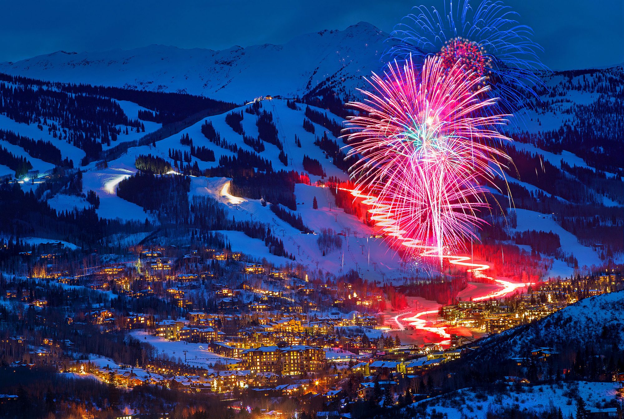 Snowmass' fireworks. Snowmass Opens Thanksgiving Day with 570 Acres of Terrain.