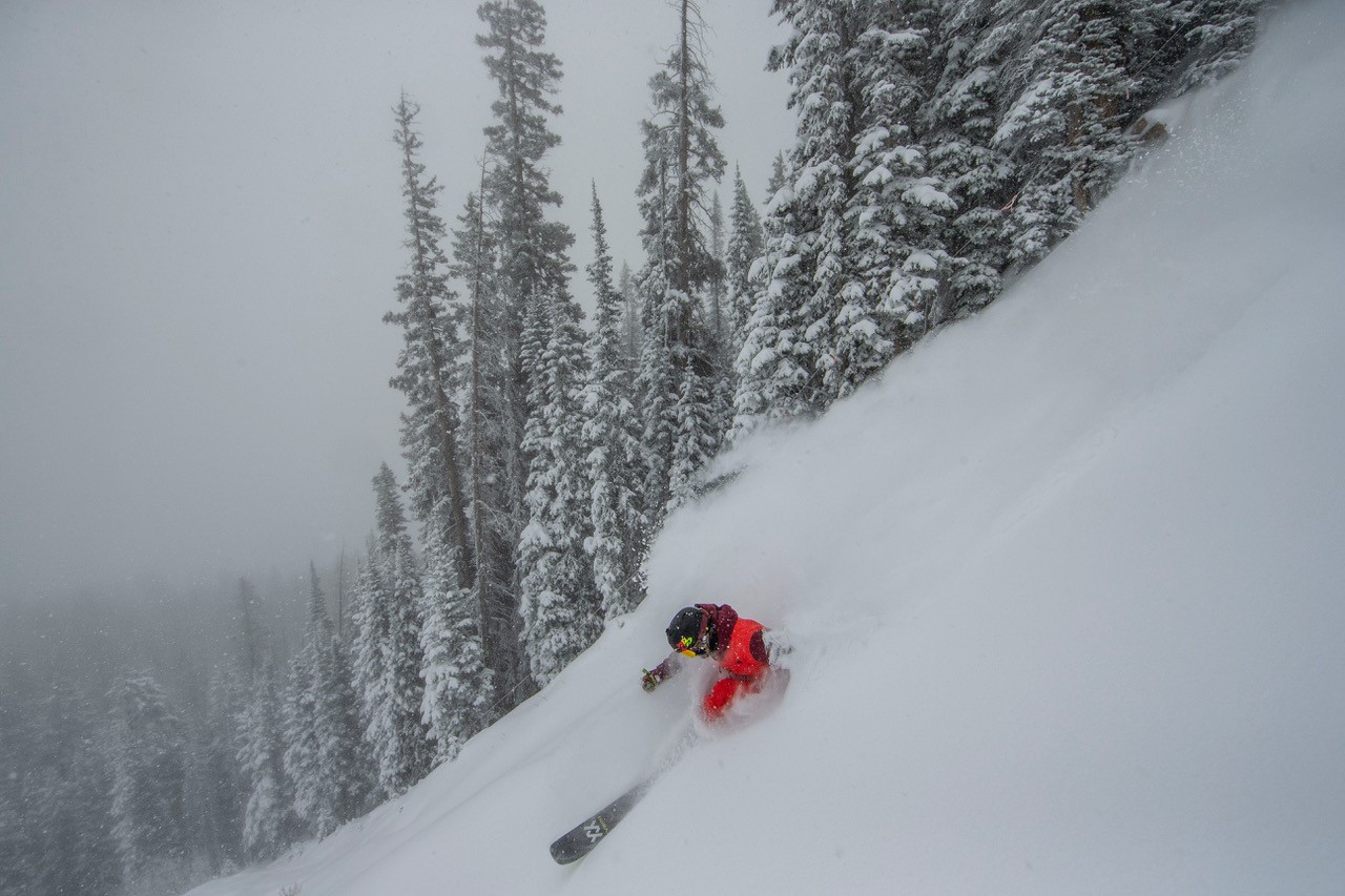 1st December on Aspen Mountain. Photo: Aspen Snowmass. 20 Inches of New Snow at Aspen Snowmass in the Last Seven Days.