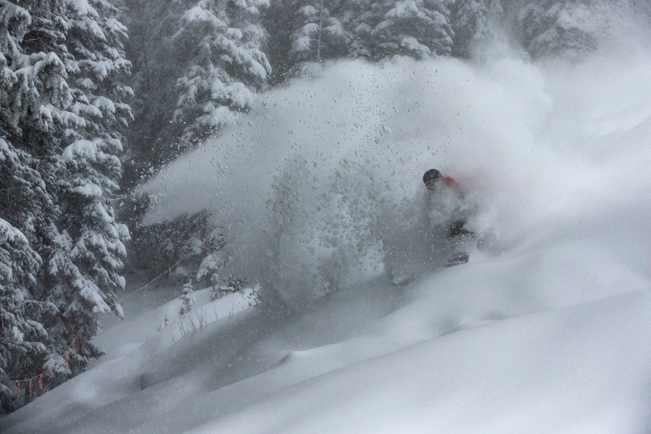 1st December on Aspen Mountain. Photo: Aspen Snowmass. 20 Inches of New Snow at Aspen Snowmass in the Last Seven Days.