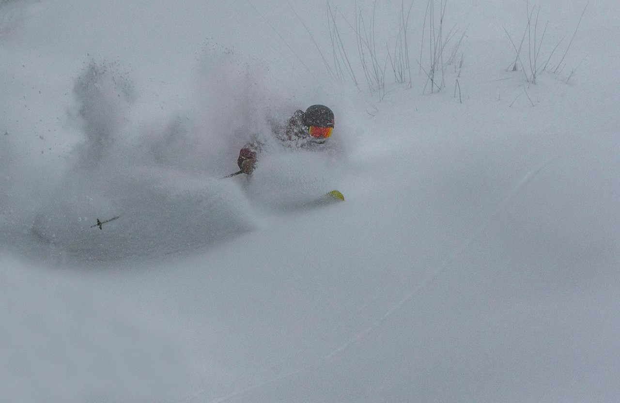 1st December on Aspen Mountain. Photo: Aspen Snowmass. 20 Inches of New Snow at Aspen Snowmass in the Last Seven Days.