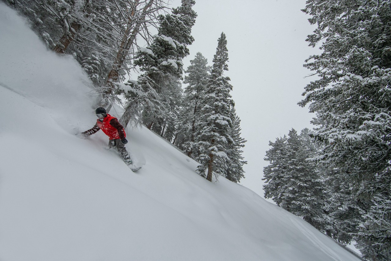 1st December on Aspen Mountain. Photo: Aspen Snowmass. 20 Inches of New Snow at Aspen Snowmass in the Last Seven Days.