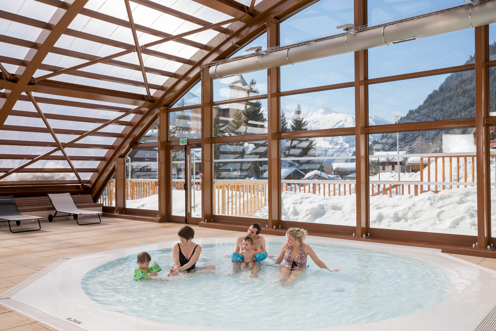 The Piscine at Champagny. La Plagne. What is new at La Plagne for the 2018 – 19 ski-season. 