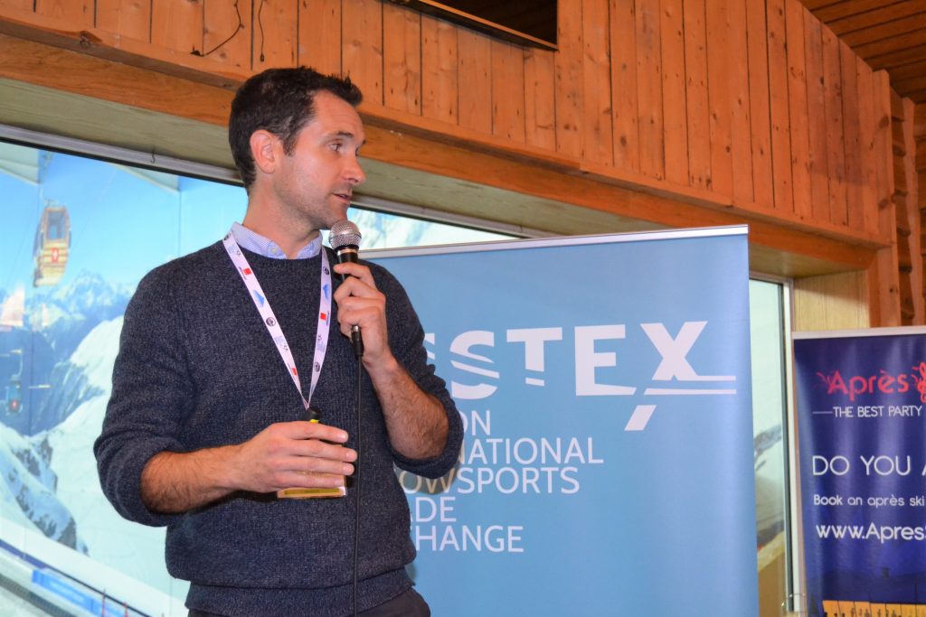 A panelist talks at the Listex Forum. Listex’s State of the UK Snowsports Market Report 2018