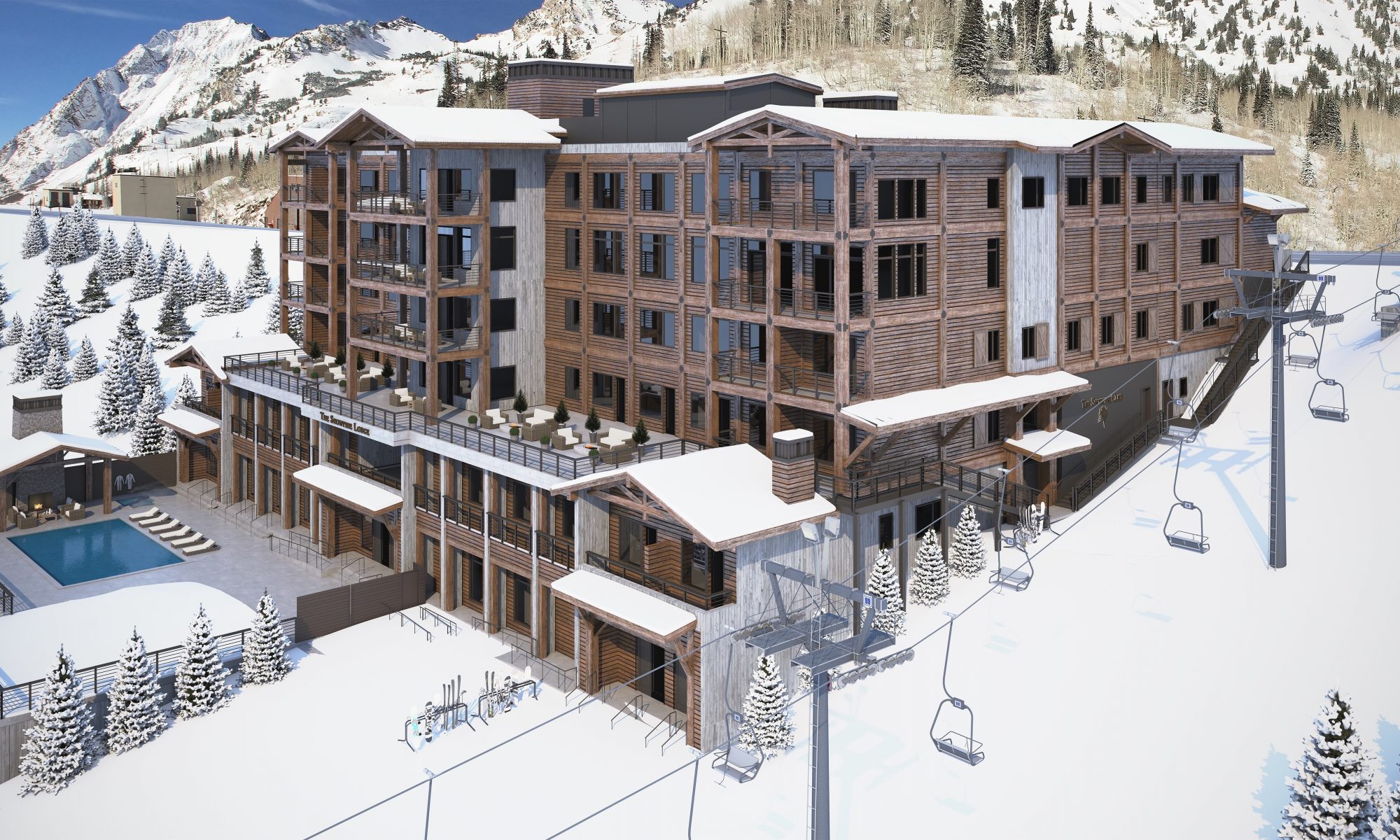 Snowpine Lodge Final Render. Credit: Snowpine Lodge. Snowpine Lodge Set to Open January 30, 2019.