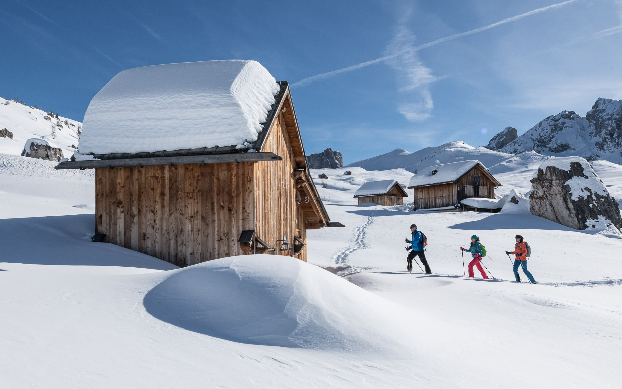 The-Ski-Guru Travel takes you to a Long Ski Safari in the Dolomites, Photo: Giuseppe Ghedina.