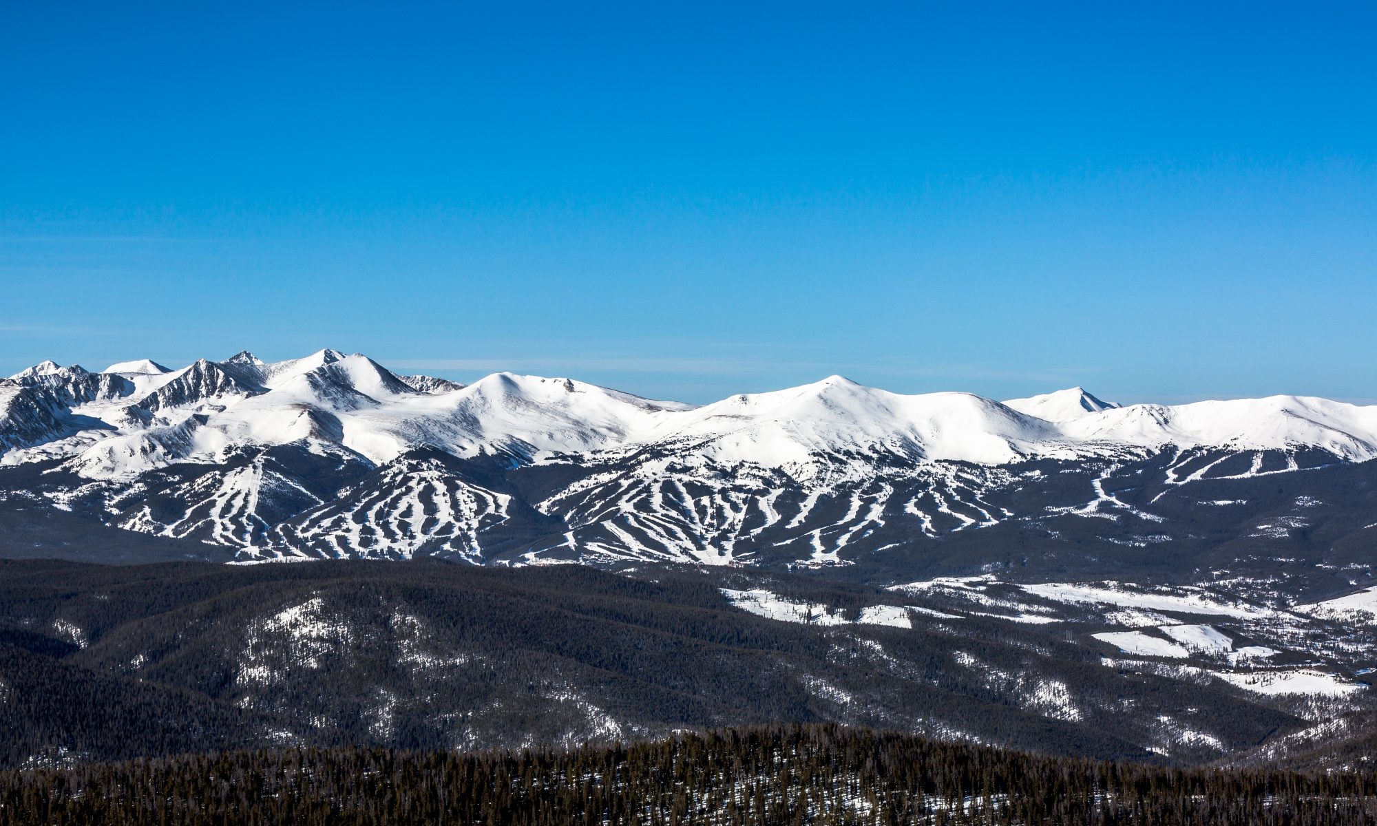 Breckenridge - Peaks 6 to 10- Wideview. Photo by Brent Clark- Breckenridge Ski Resort. Vail Resorts. Breckenridge Ski Resort Announces Plans to Regularly Extend Winter Seasons through Memorial Day, Beginning this Spring.