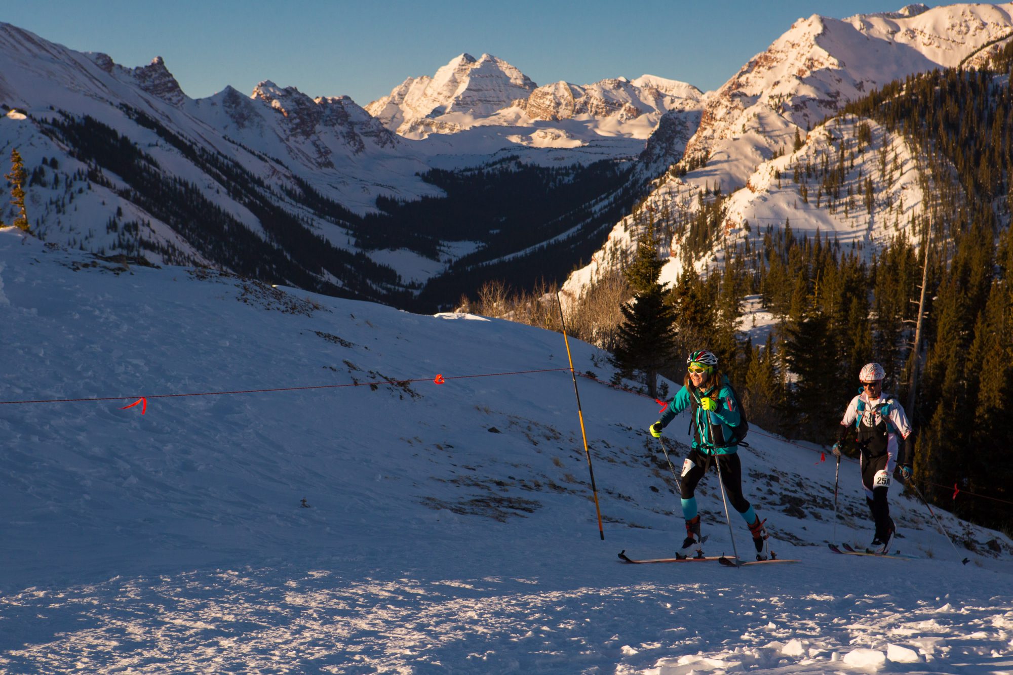 Audi Power of Four Ski Mountaineering Race Mar. 2-3. New United States Ski Mountaineering Association National Championship. Photo Aspen Skiing Company.