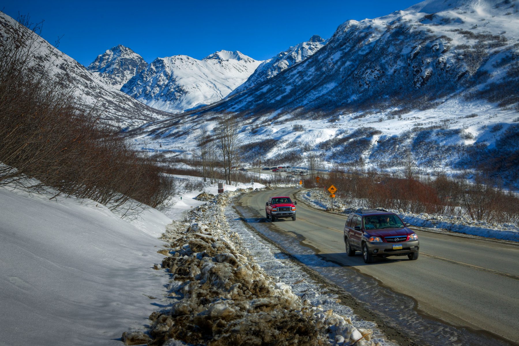 Hatcher Pass in Winter, where Skeetawk Resort is. Skeetawk ski area gets funding for first ski lift.