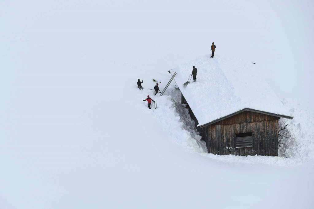 Salzburg - Austria. Jan 11. Two ski patrollers died in Morillon setting avalanche control charges. 