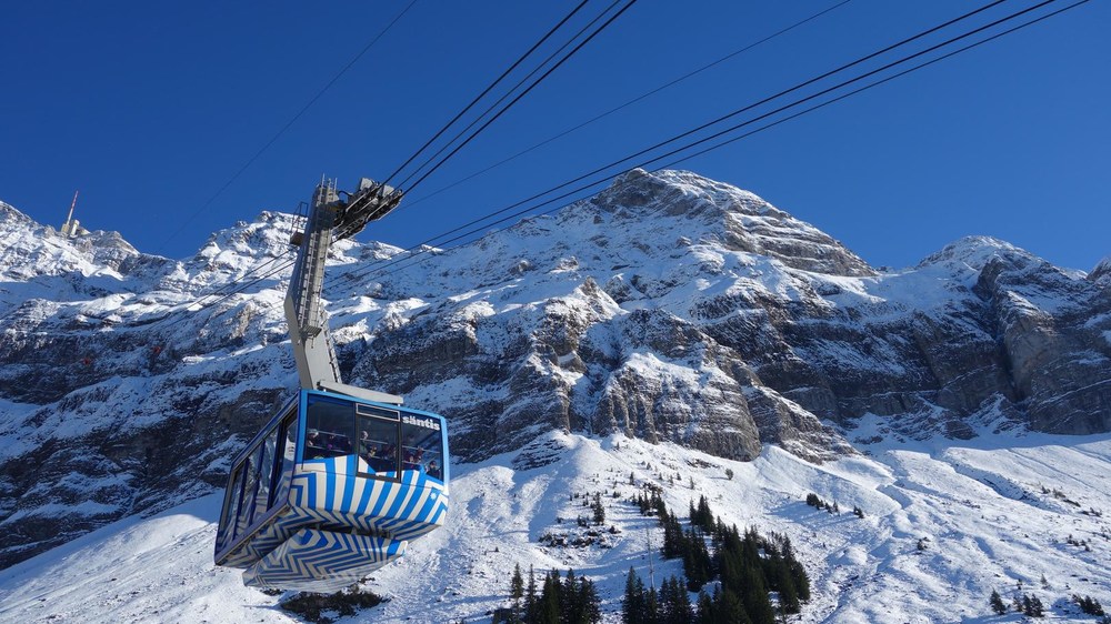 An avalanche affected the structure of the Säntis suspension railway