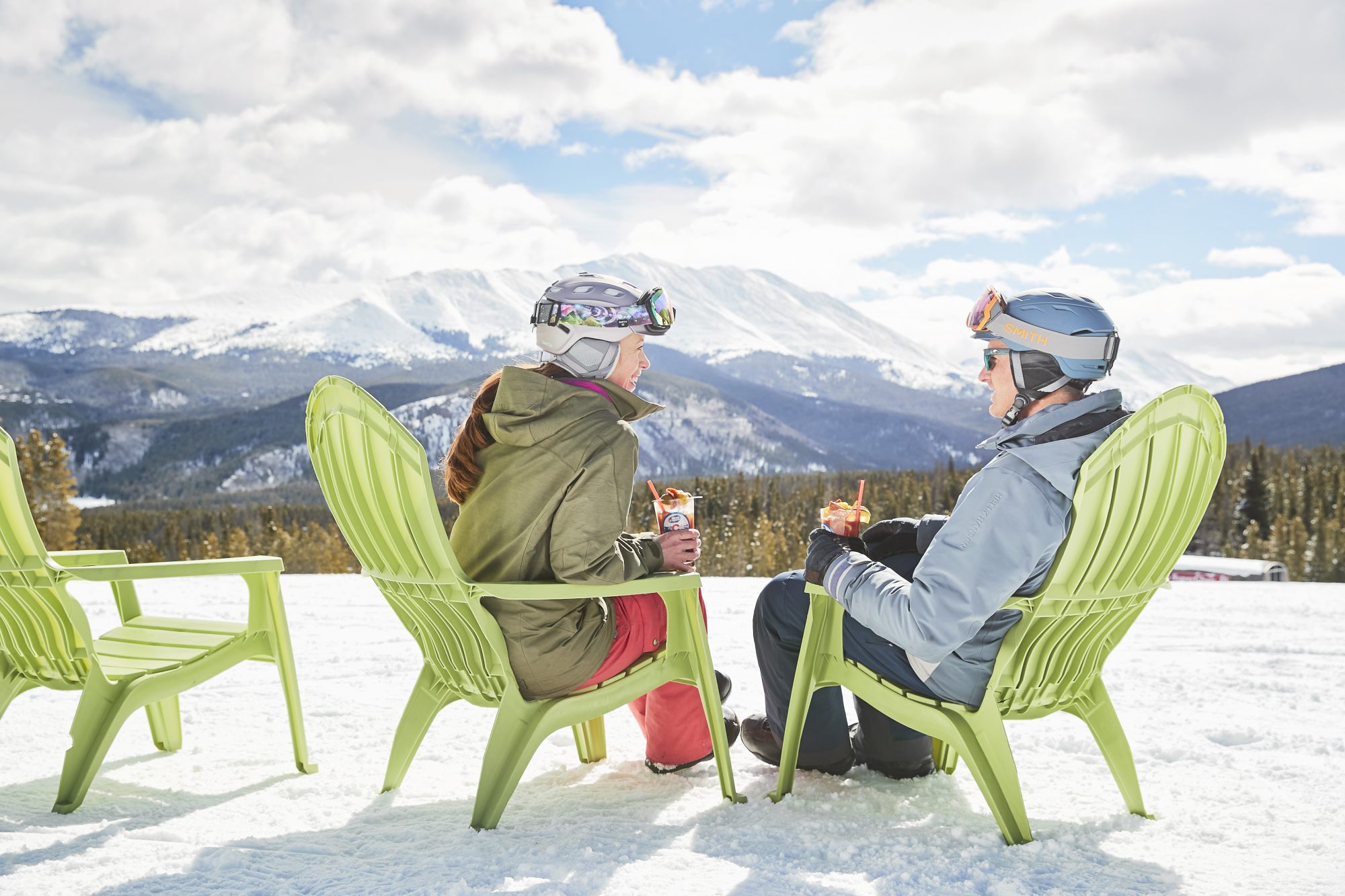 Never Nesters drink at apres in Breckenridge, CO. Photo Andrew Maguire. Vail Resorts. Breckenridge Ski Resort Announces Plans to Regularly Extend Winter Seasons through Memorial Day, Beginning this Spring.