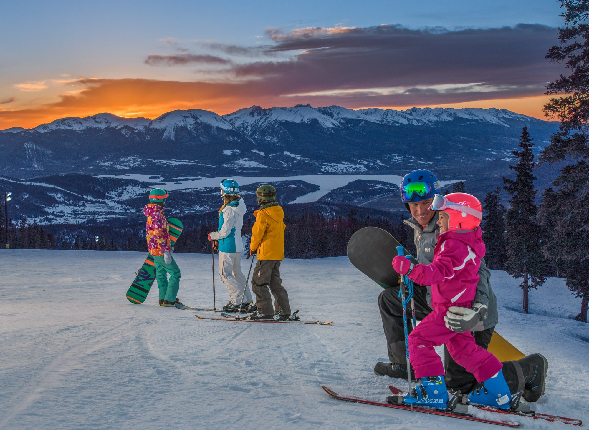 Keystone at dusk - Photo by Jack Affleck- Vail Resorts. Breckenridge Ski Resort Announces Plans to Regularly Extend Winter Seasons through Memorial Day, Beginning this Spring.