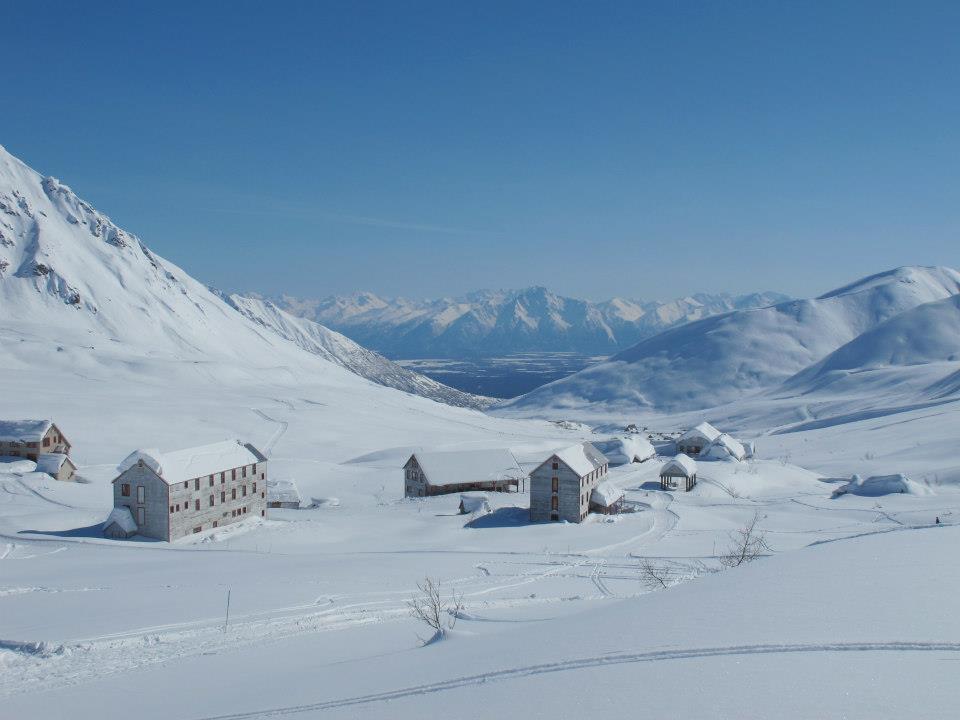 Hatcher Pass in Winter, where Skeetawk Resort is. Skeetawk ski area gets funding for first ski lift.