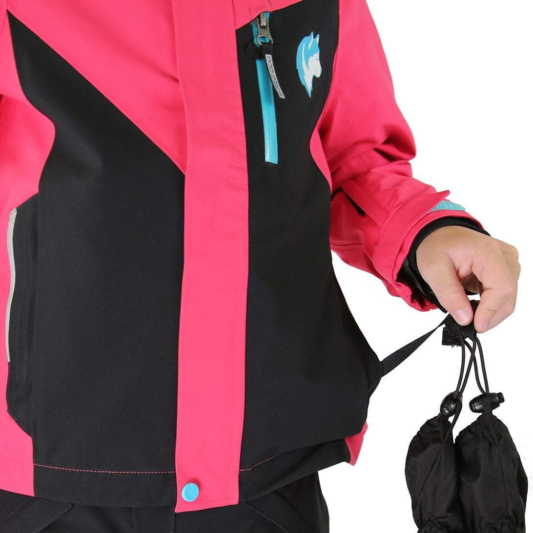 Shred-Dog Unisex Pups Hardshell in Pink and Black. Photo Courtesy of Shred-Dog. Shred-Dog stands for High Performance Kids’ Snow Gear with Incredible Value.