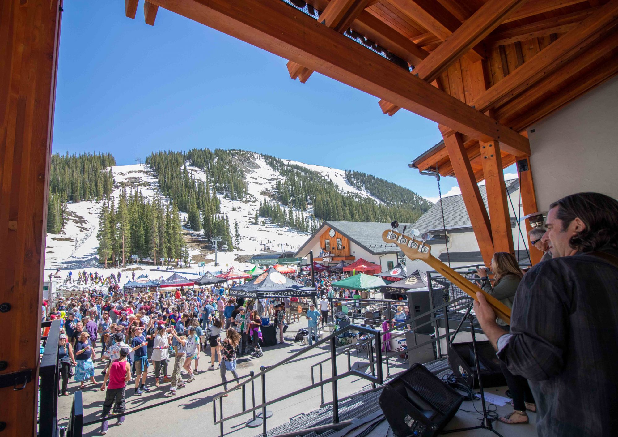 End of season at Arapahoe Basin - Mountain Goat Plaza. Photo: Ashley Ojala. Arapahoe Basin. A-Basin quits the Epic Pass cash cow due to their lack of parking.