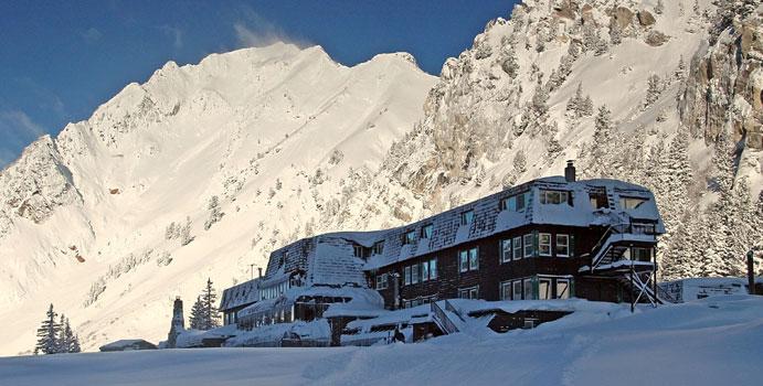 The Alta Peruvian Lodge exterior. Where to stay in Alta, UT. The Most Expensive Ski Resorts in the USA.