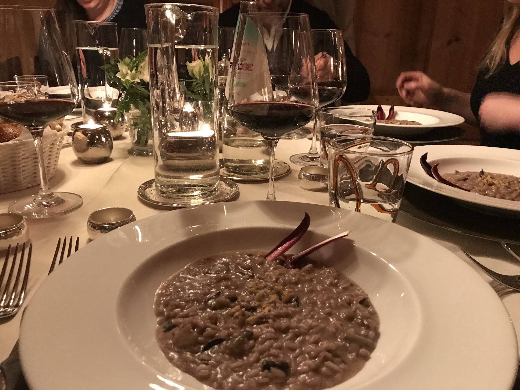 Risotto served at the San Lorenzo Lodge. Photo: The-Ski-Guru. Spot on White Deer – San Lorenzo Mountain Lodge.