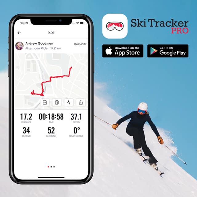 Follow Your Tracks with Ski Tracker PRO 