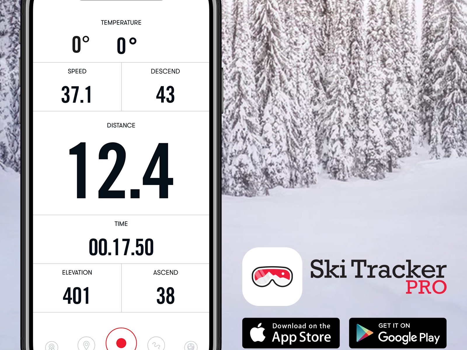 Follow Your Tracks with Ski Tracker PRO