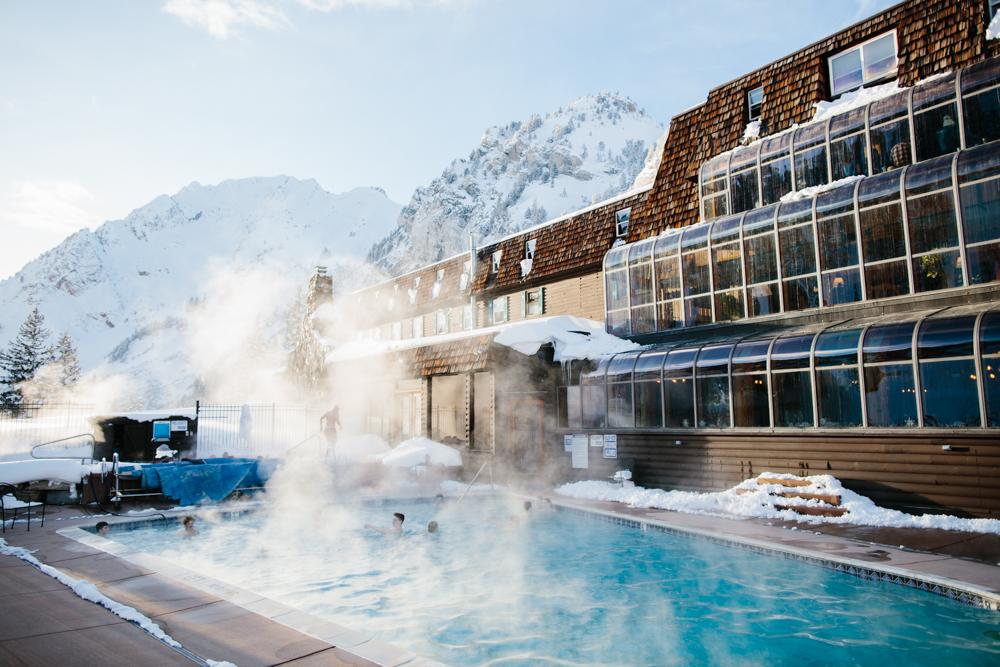 Exterior pool at the Alta Peruvian lodge. The Most Expensive Ski Resorts in the USA.