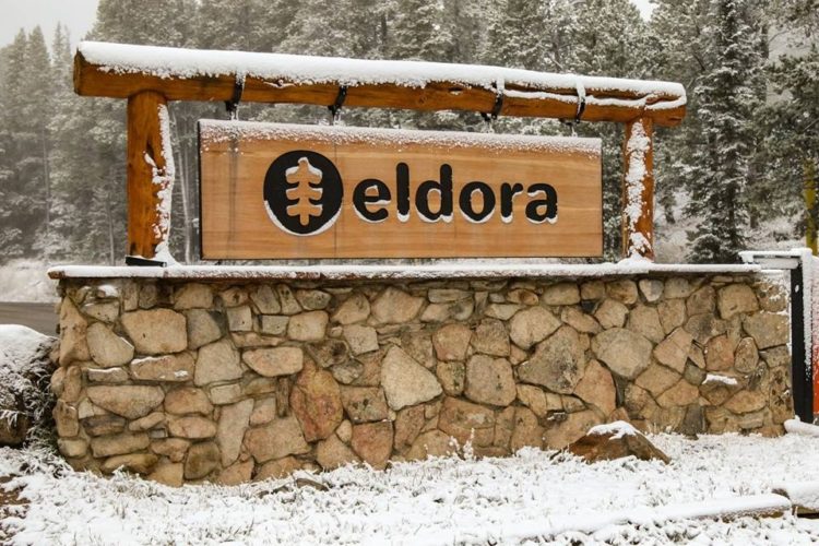 Eldora Mountain Resort's sign. Eldora Mountain’s Expansion is approved by Gilpin County.