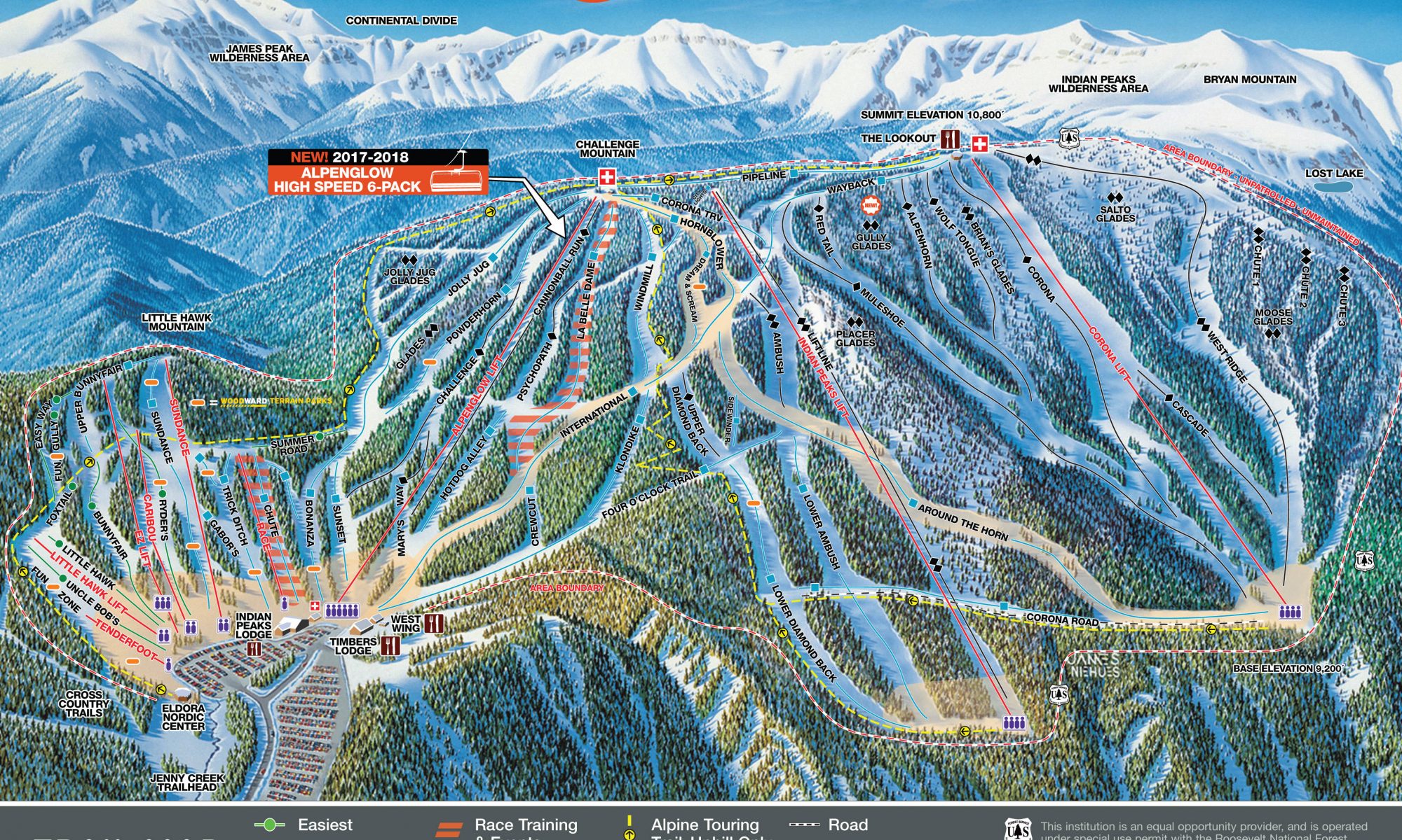 Eldora Mountain Resort ski map. Eldora Mountain’s Expansion is approved by Gilpin County.