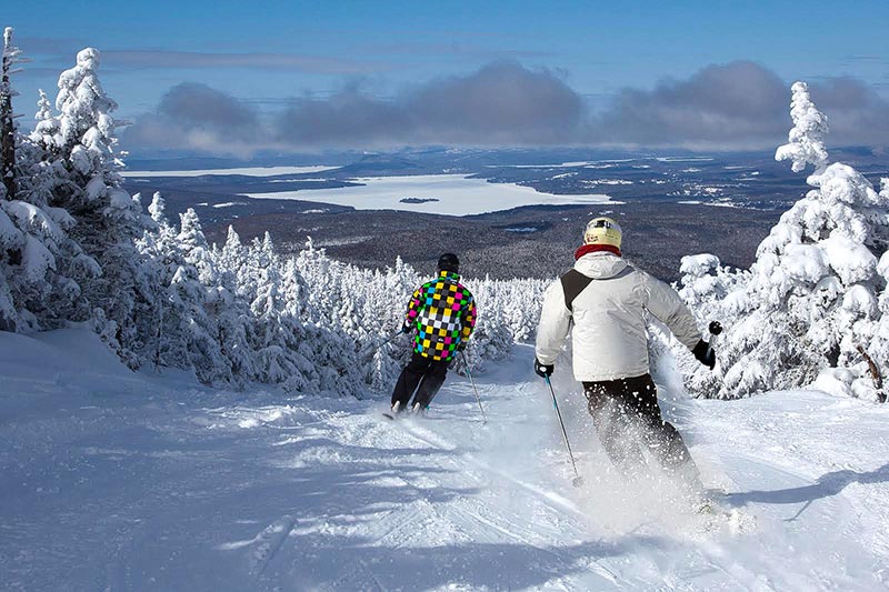Trails from Saddleback's summit offer sweeping views of the Rangeley Lakes below. Saddleback ski area might get back in business with another new prospective buyer.