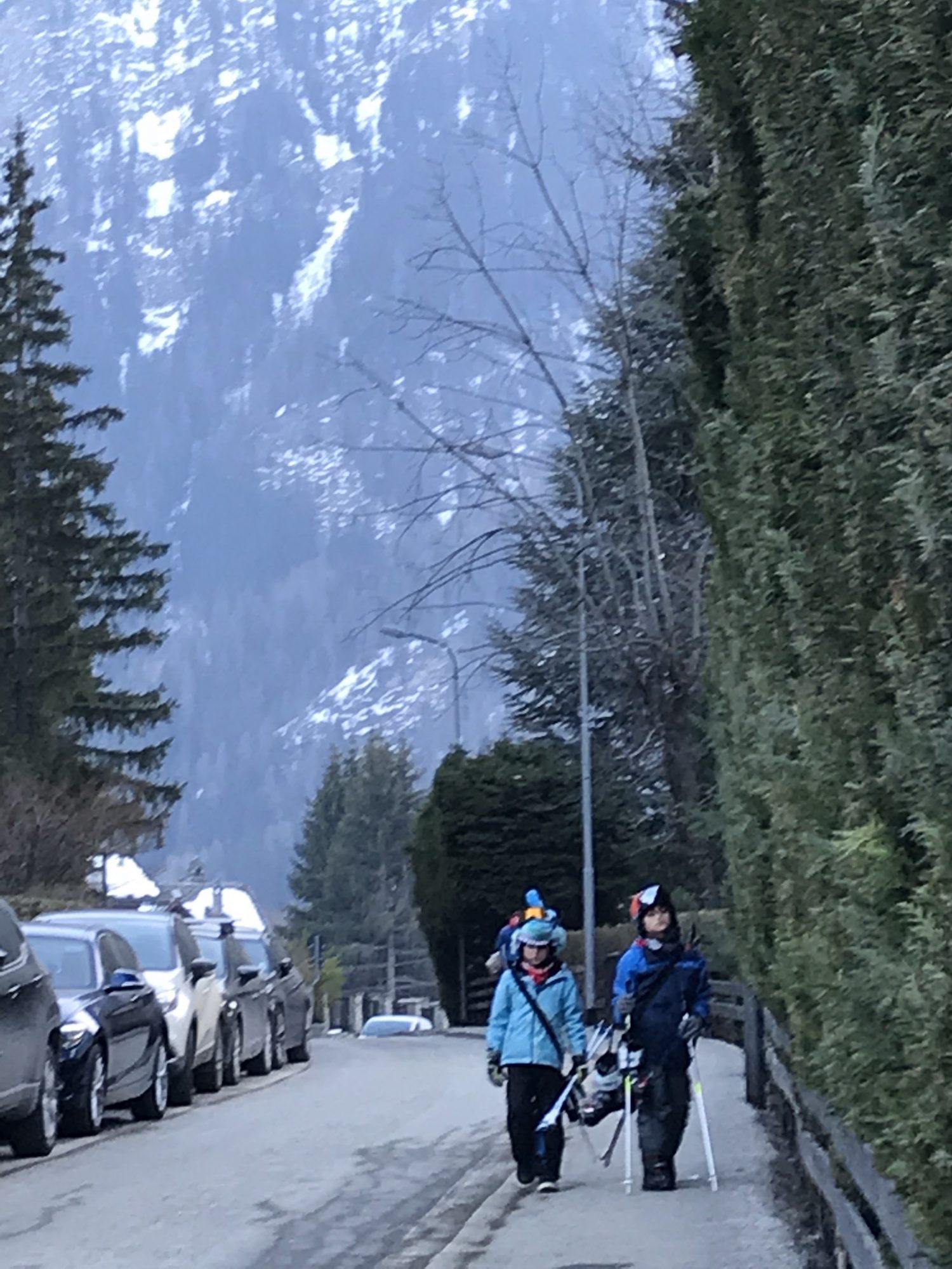 Two tired boys coming back from the slopes in Courmayeur. Photo: The-Ski-Guru. The Half Term Family Ski Holiday that did not result as planned.