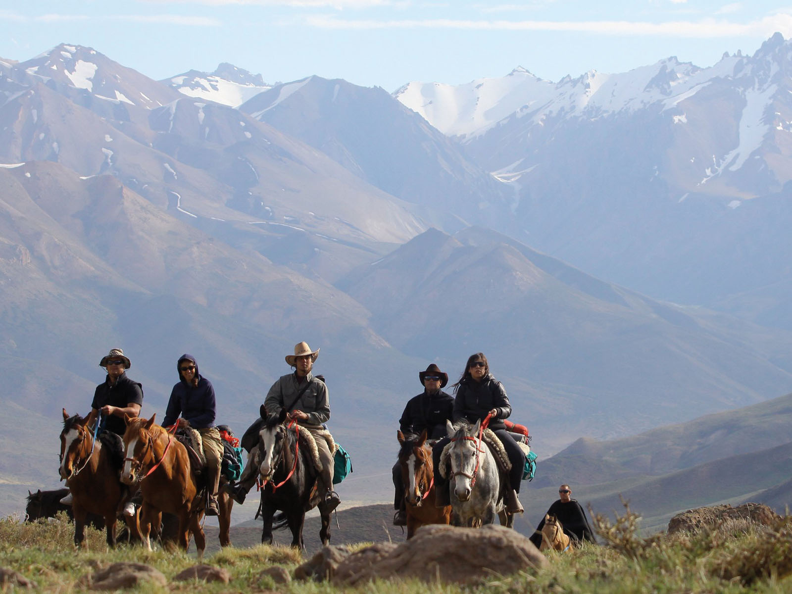 Photo:Horseback ride to the site where the Uruguayan rugby players plane crashed years ago. 