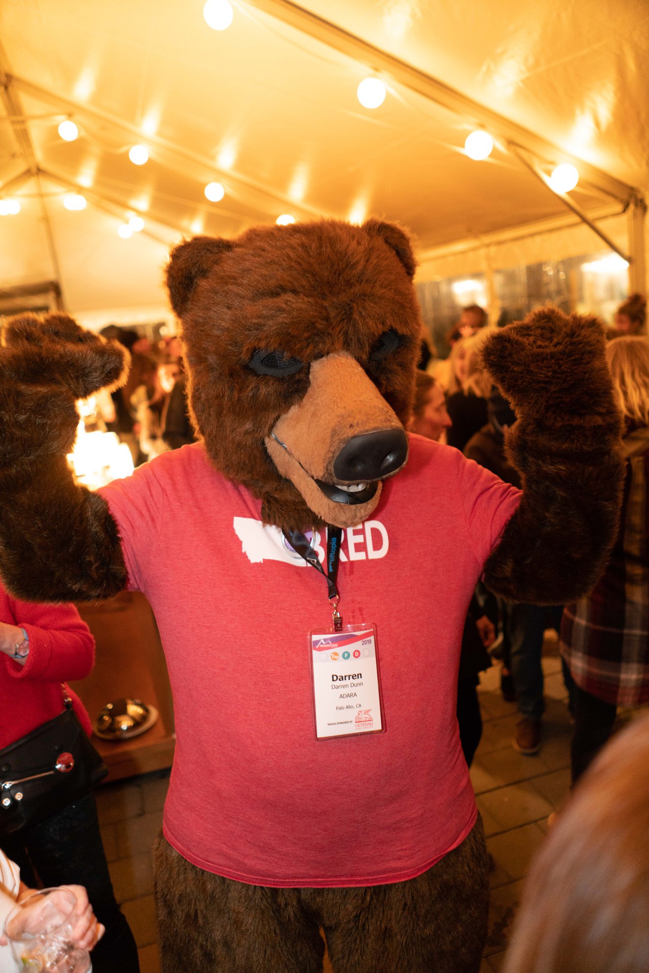 Be 'beary' aware - at the MTS Trade Exchange party - Photo: Mountain Travel Symposium. Mountain Travel Symposium 2019 in Whistler – a recap. 