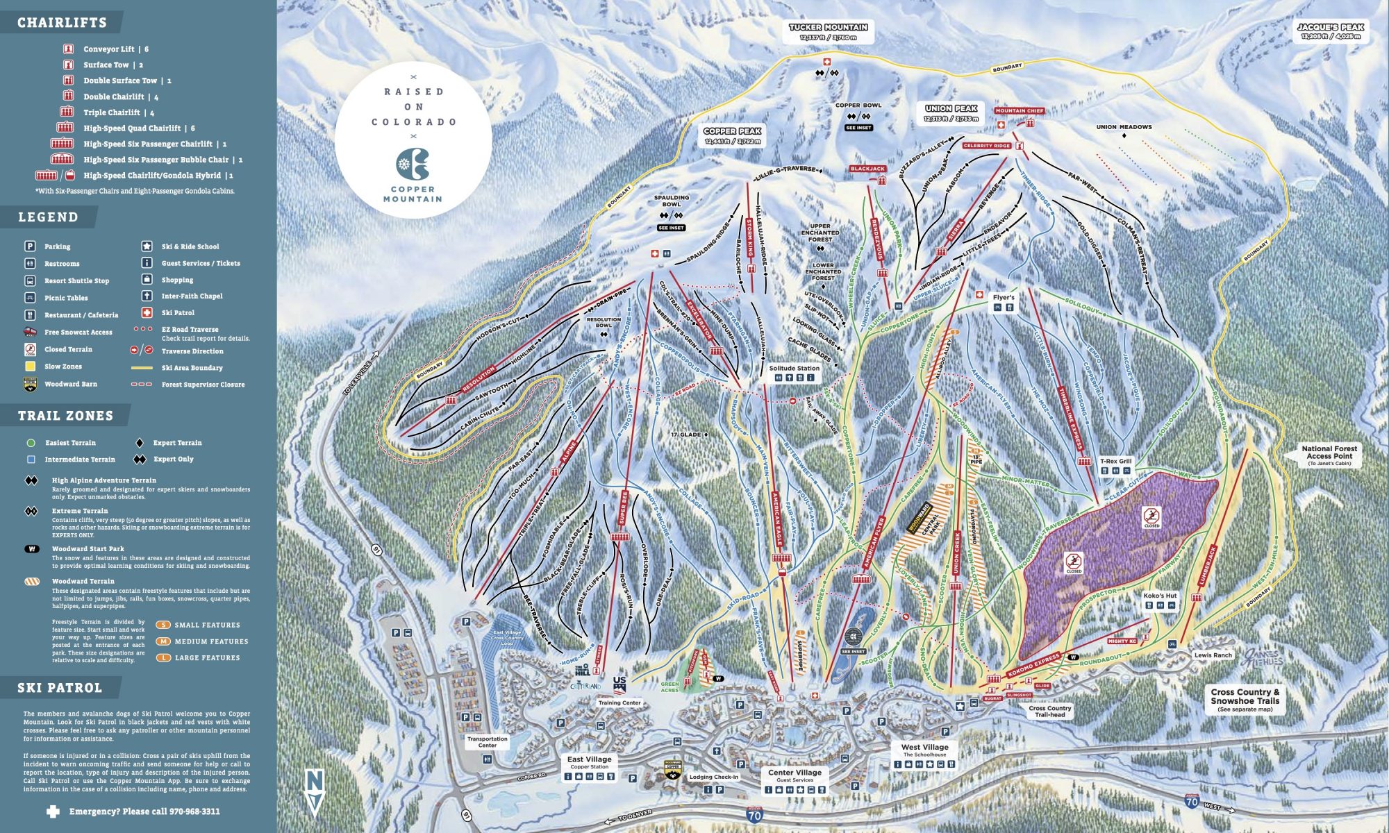 Copper Mountain ski map. Copper Mountain News and recap of the season by GM and President Dustin Lyman.
