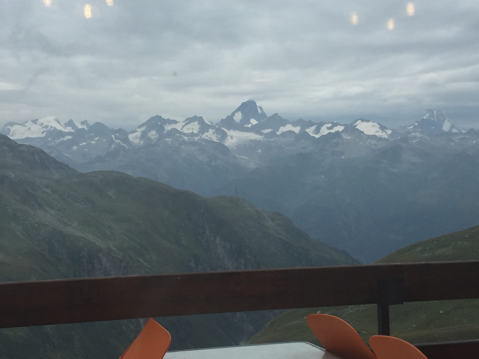The view towards Valais from the top rifugio of the Nufenenpass. Photo: The-Ski-Guru. A drive through the Nufenenpass (Passo della Novena) and Grimsel Pass in Switzerland.