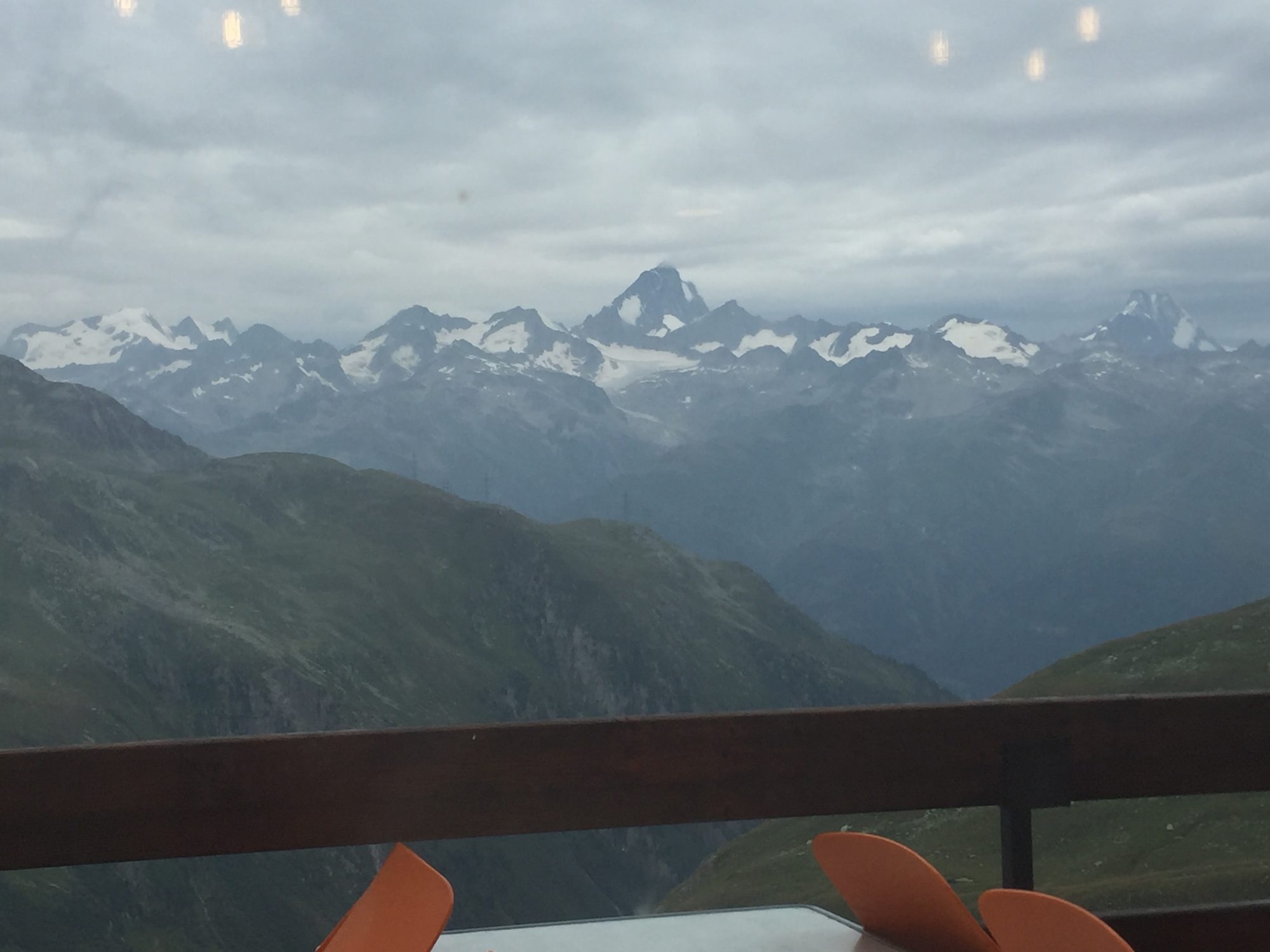 The view towards Valais from the top rifugio of the Nufenenpass. Photo: The-Ski-Guru. A drive through the Nufenenpass (Passo della Novena) and Grimsel Pass in Switzerland. 