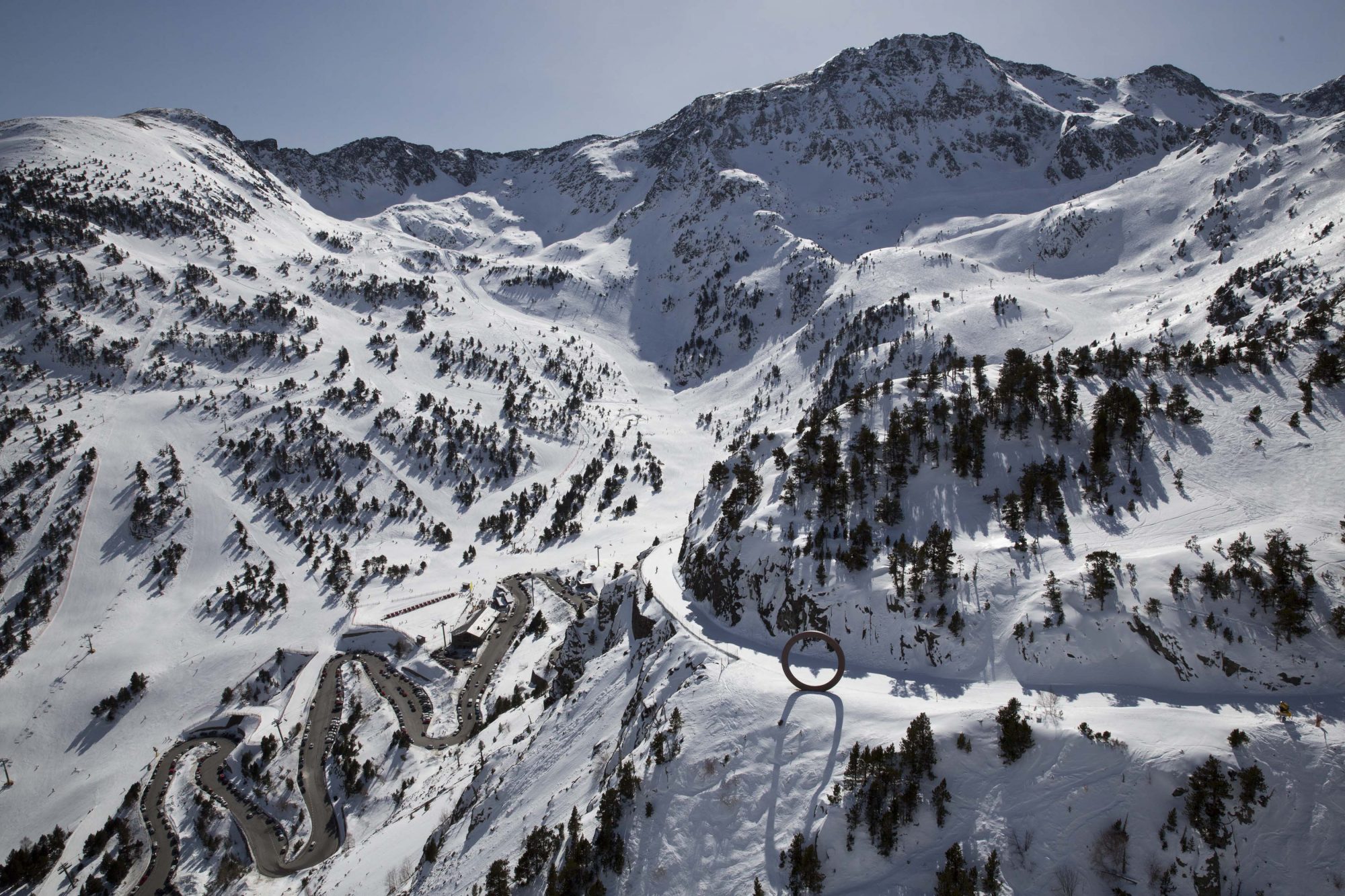 Ordino Arcalis aereal picture. Ordino leaves Vallnord to integrate fully with Grandvalira.