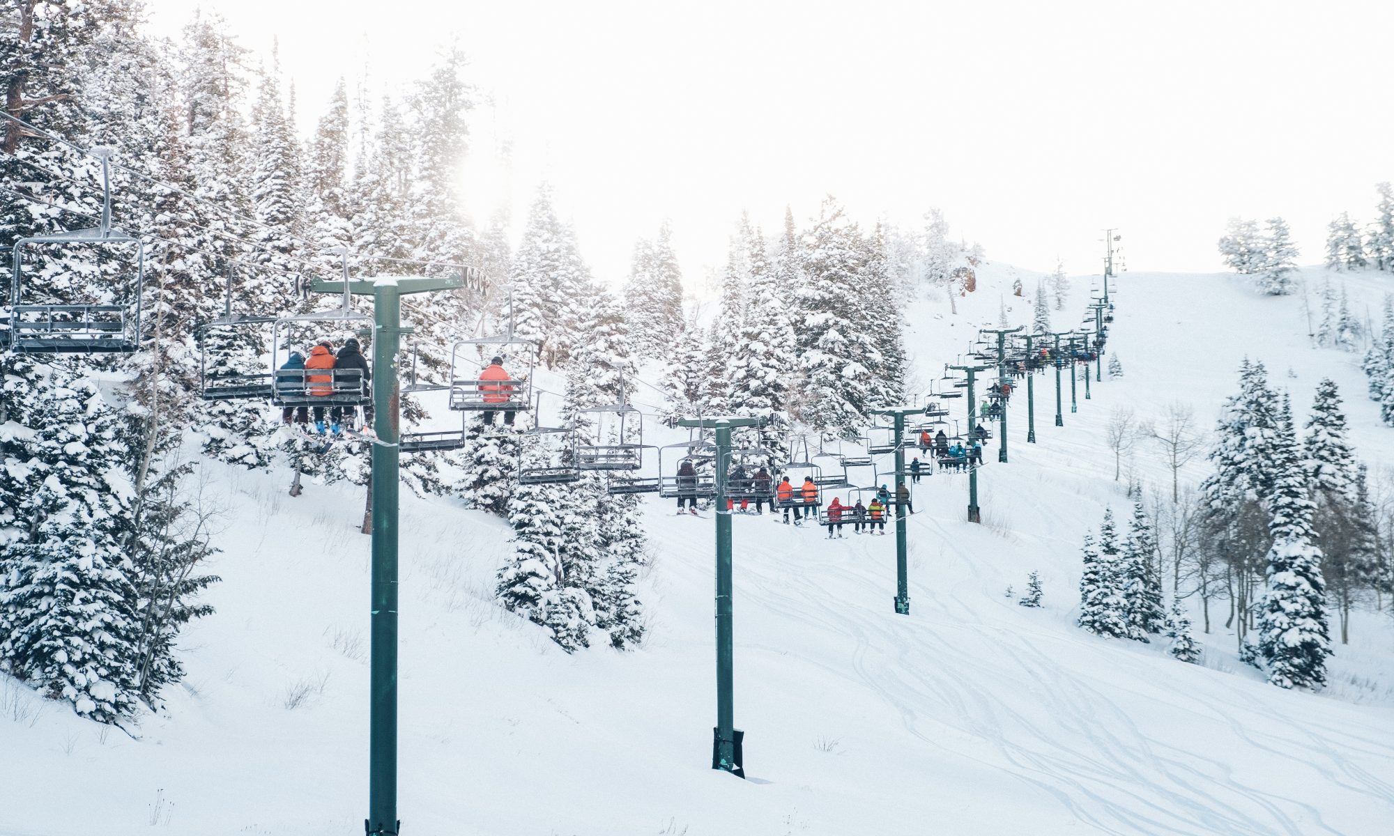 Ski Utah - Paul Bundy photo. Opening Weekend in Timberline. Utah had its best Ski Season Ever in 2018-19