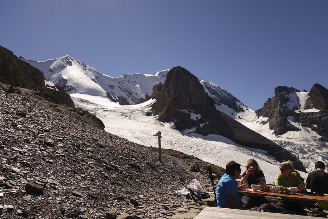 Via Alpina. Blümlisalp above the Hohtürli. A Hike for your Bucket List: The Via Alpina crosses 14 of the most beautiful Alpine Passes in Switzerland. 