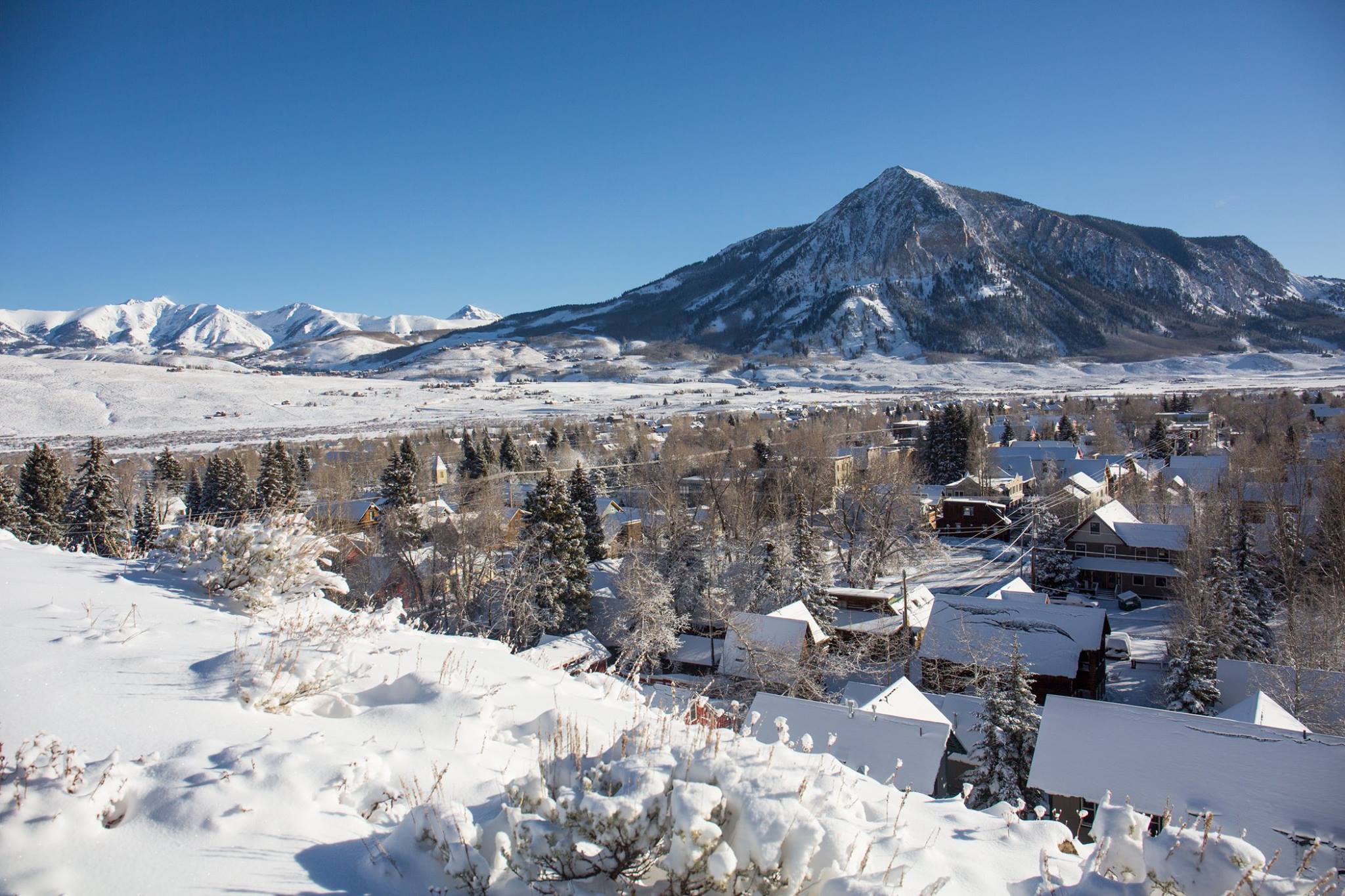 The Butte viewed from town. Crested Butte’s Teocalli Lift Replacement Approved by U.S. Forest Service.