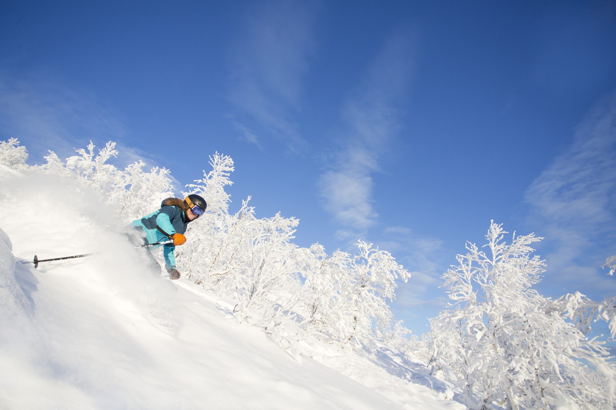 Powder Skiing. Photo courtesy: SkiStar. SkiStar showcases record results for the first half of 2018/19