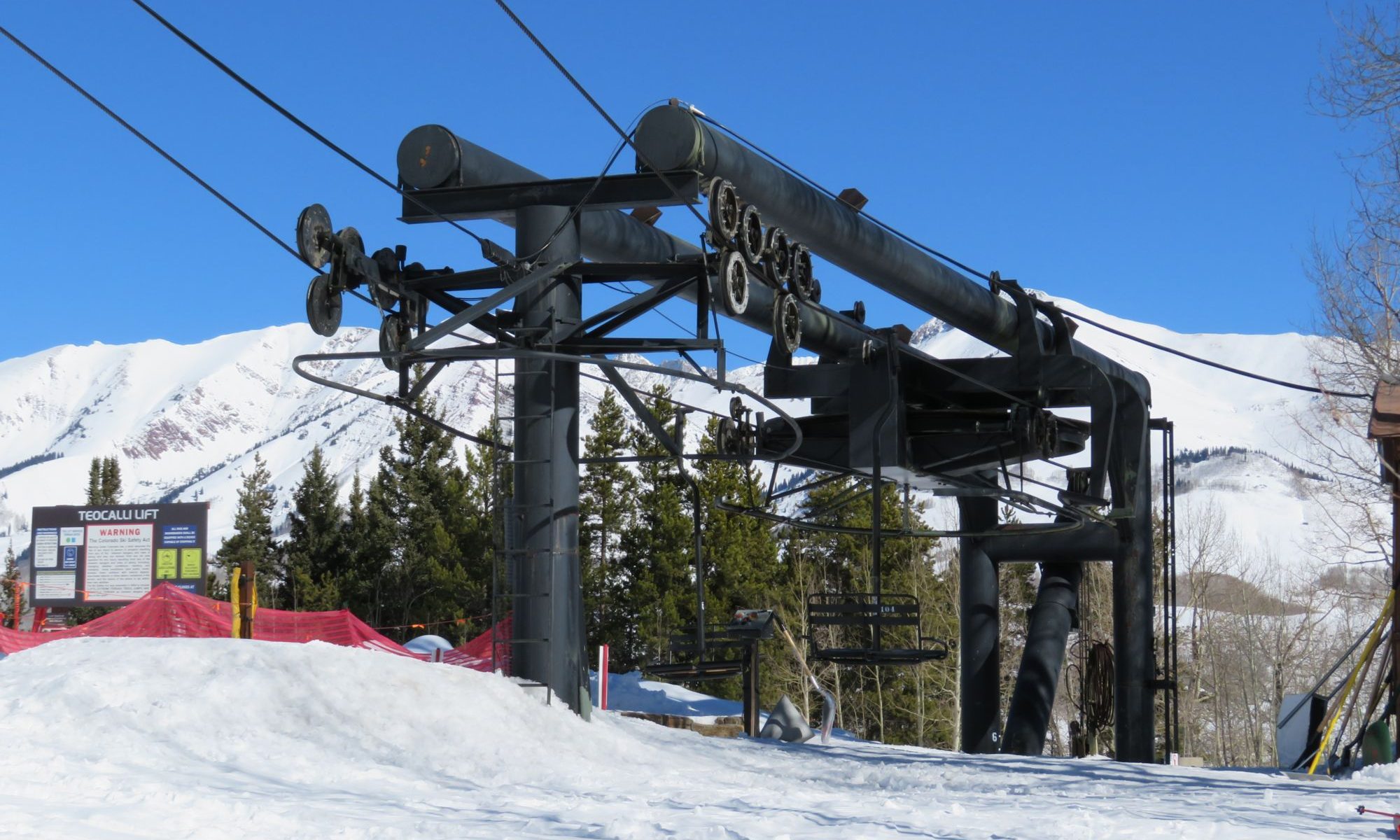Teocalli lift - Photo: Peter Landsmen- KBUT radio. Crested Butte’s Teocalli Lift Replacement Approved by U.S. Forest Service.