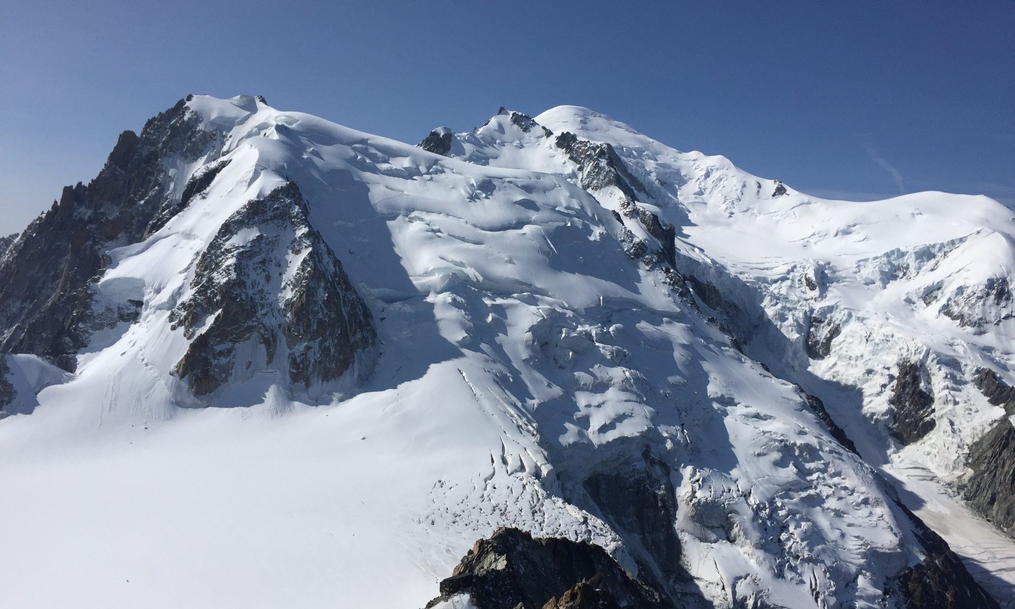 Mont Blanc. Photo: The-Ski-Guru. A Pilot may face punishment after landing on the Mont Blanc.