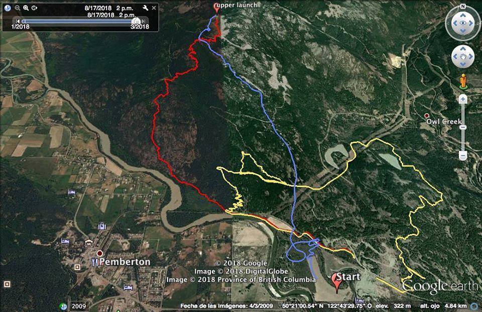 The Aerothlon course maap. The Pemberton Aerothlon 2019 is open to participants and sponsors. 