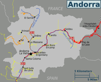 April 2020 for the possible implementation of the GPS system at the Andorra-La Seu airport.Map of Andorra. The EFA claims that the failure of the GPS makes an airport essential in the country.