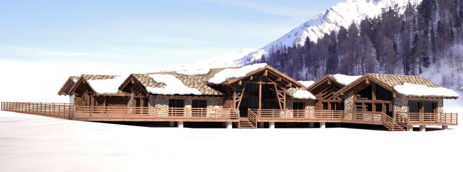 Upcoming Projects at Nendaz Veysonnaz: new gondola, snowmaking and on-mountain restaurant. Poster: NV Remontées mécaniques