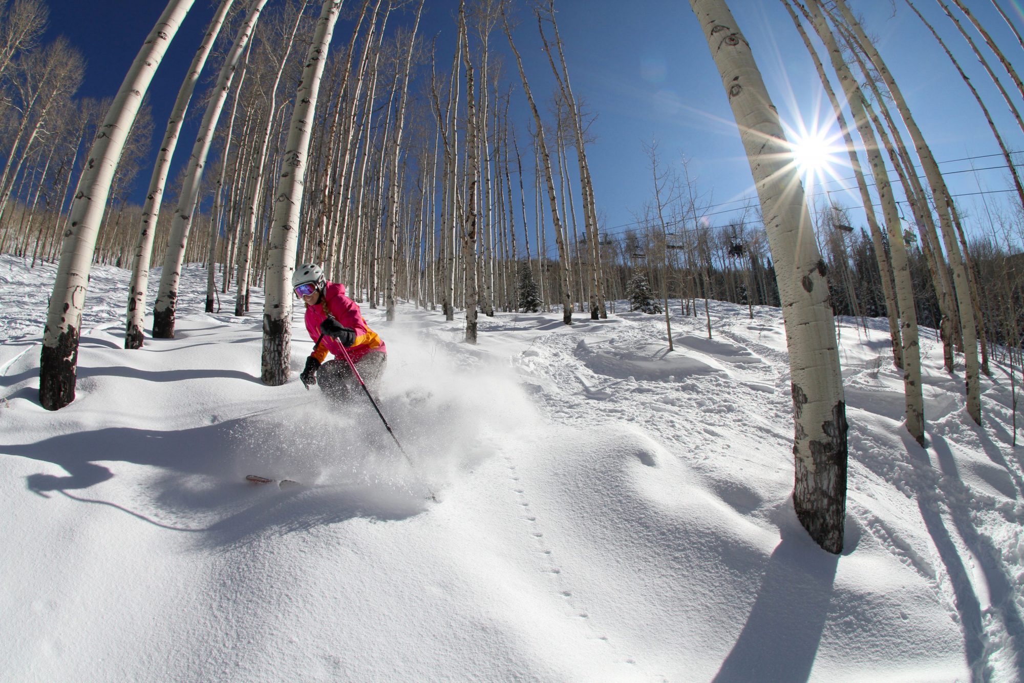 Photo: Casey Day, Skier: Tamara Jacobi, Location: Powderhorn. Photo: CSCUSA. Colorado Ski Country USA Announces Double Digit Increase in Skier Visits in 2018-19 Season.