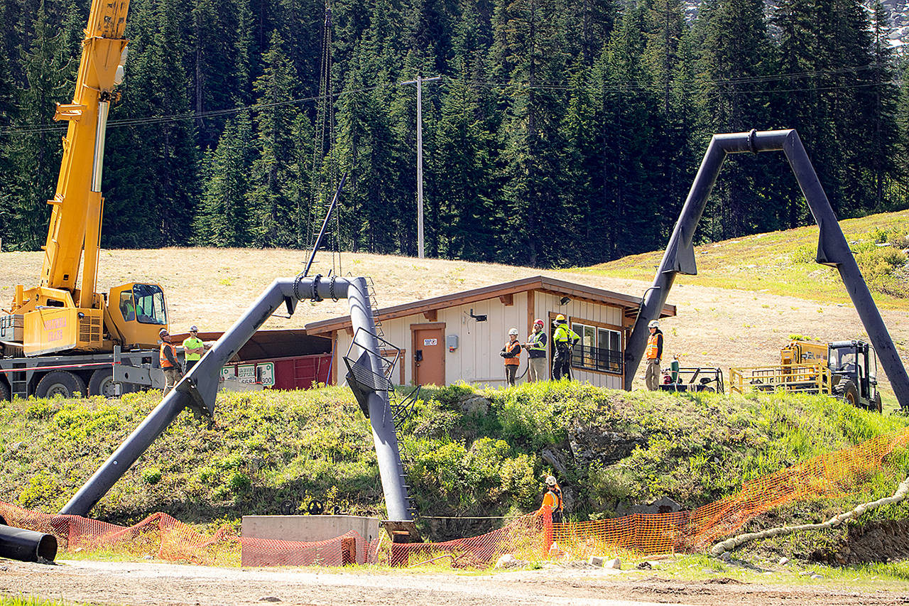 Daisy Lift. Stevens Pass. Summer Works at Stevens Pass to get a better skiers’ and boarders flow.