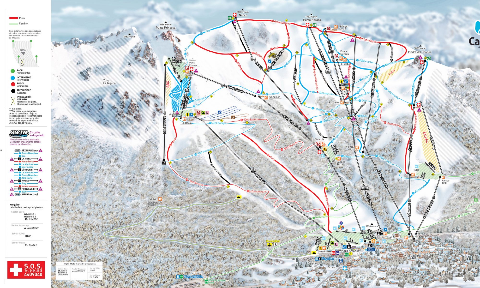 Catedral Alta Patagonia, Bariloche - Trail Map. This past Saturday Cerro Catedral started its ski season.