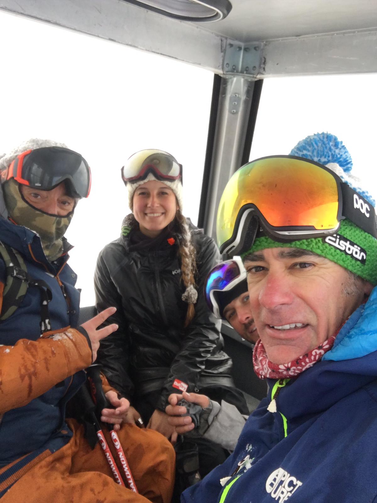 Up in the gondola. Photo: Chino Martinez. A Day Trip to Valle Nevado from Santiago City.