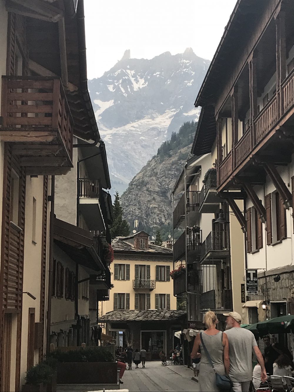 Via Roma, always a place to be and be seen. Photo: The-Ski-Guru. Our summer in the mountains – one week in Courmayeur.